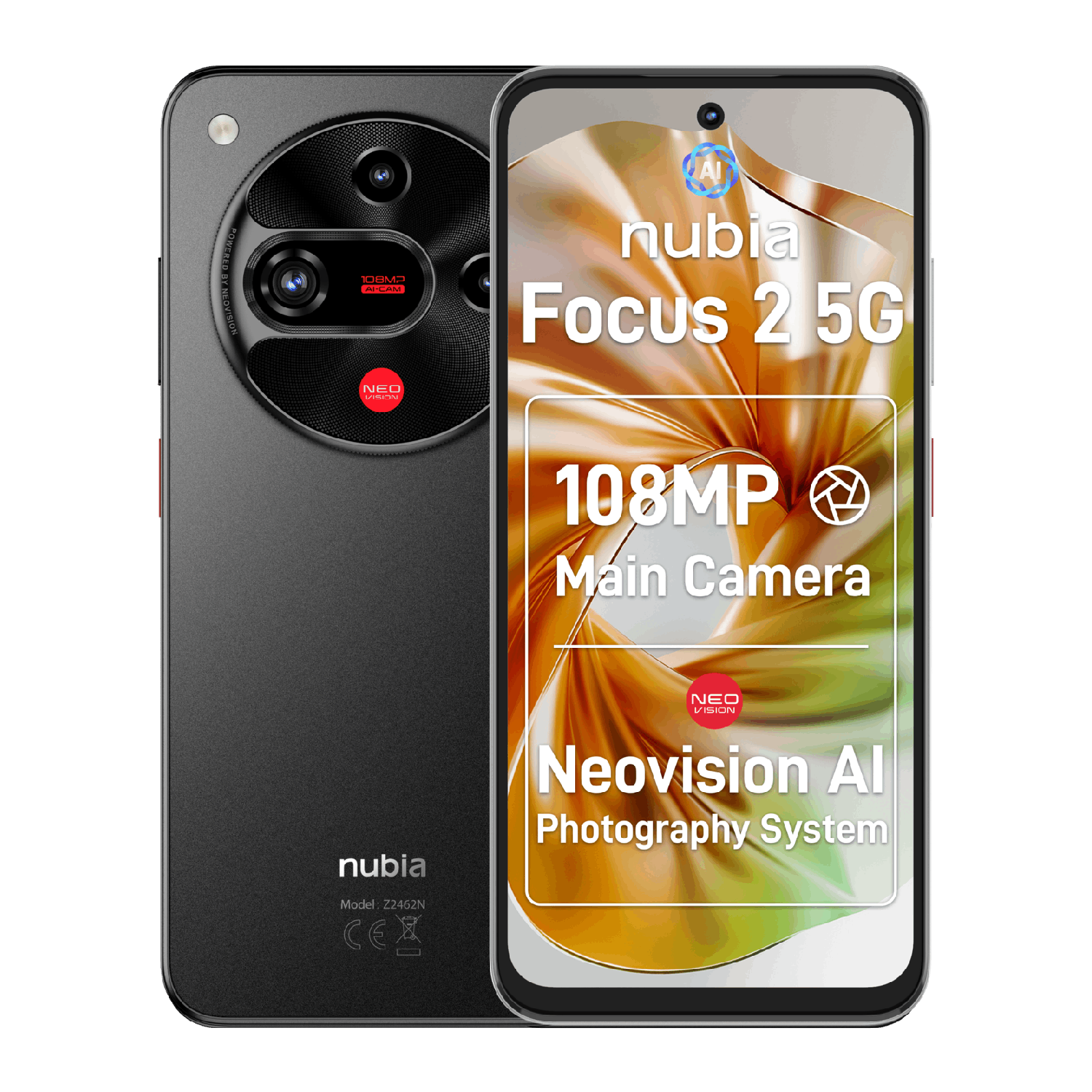 Zte Nubia Focus 2 5g 8gb Ram + 256 Gb Rom Zwart -