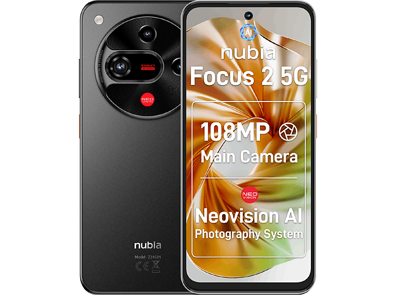 Zte Nubia Focus 2 5g 8gb Ram + 256 Gb Rom - Zwart
