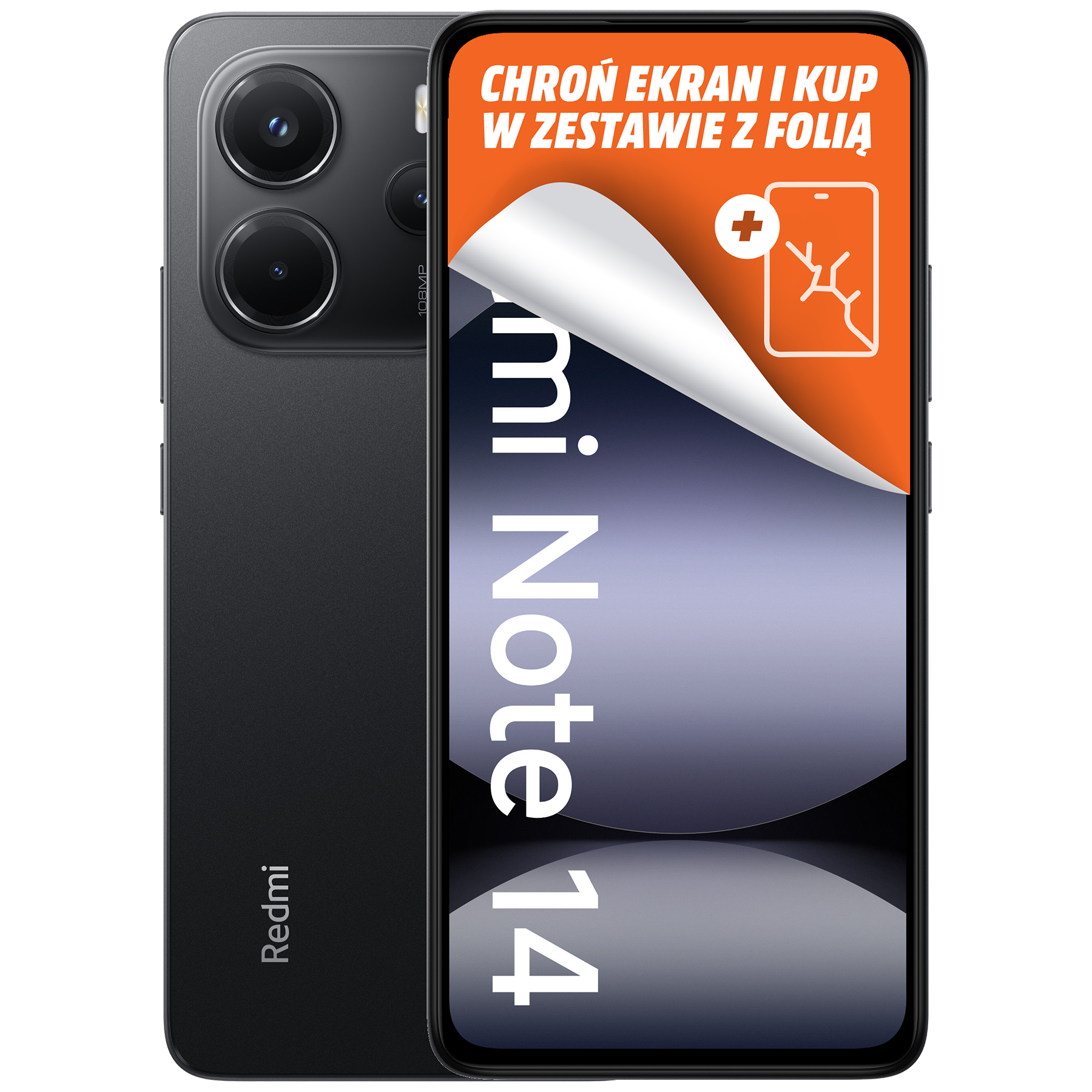スマートフォン本体 Redmi Note 14 Midnight Black 6GB/128GB Redmi Note 14 | Wariant 6/128GB - Midnight Black – Mi-Home.pl