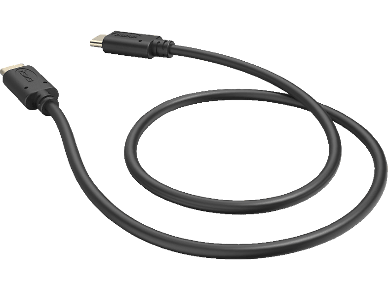 HAMA USB-Typ-C, Ladekabel, 0,5 m, Schwarz