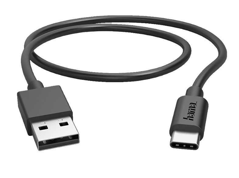 HAMA USB-Typ-A auf USB-Typ-C, Ladekabel, 0,5 m, Schwarz