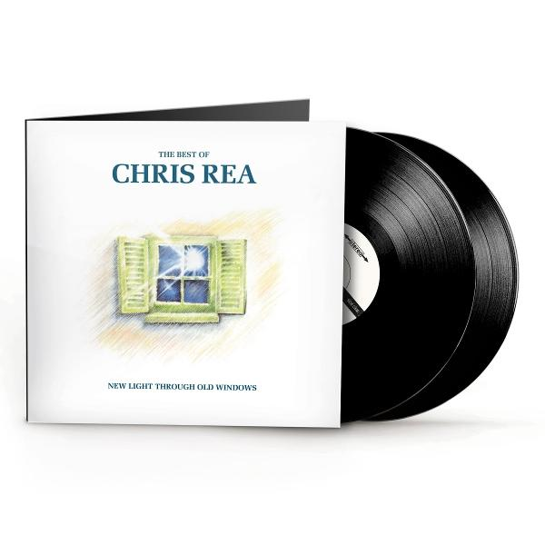 Albumcover mit einer Zeichnung eines Fensters und dem Text 'THE BEST OF CHRIS REA'.