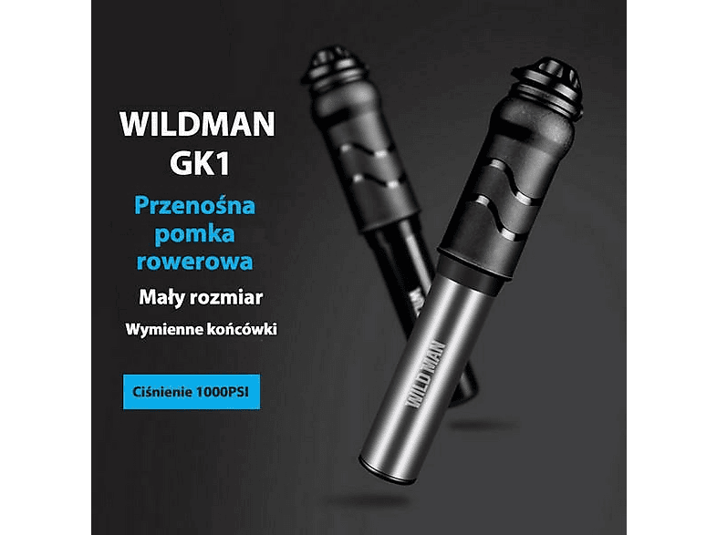 Pompka rowerowa WILDMAN GK1 Czarny – zdjęcie 2