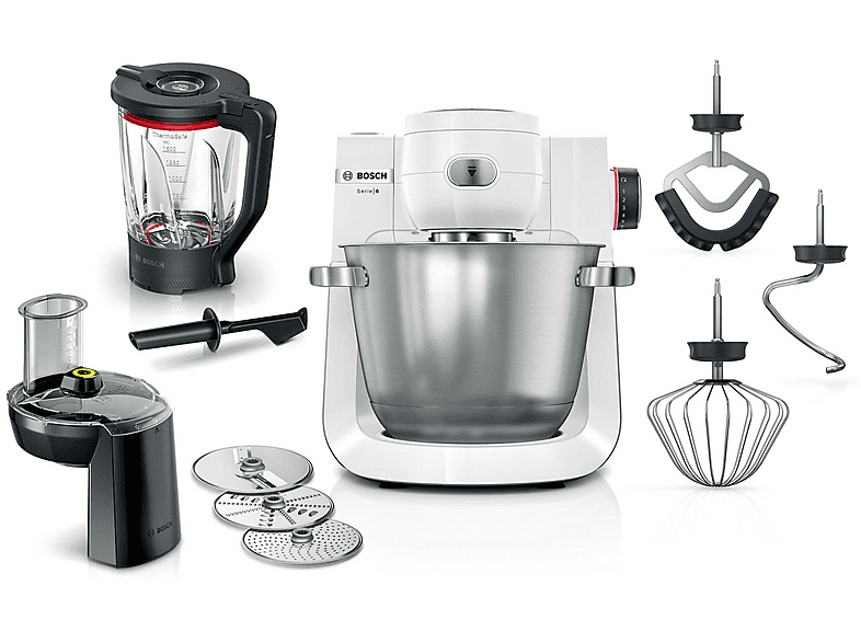 Bosch Mums6Ew22 Impastatrice Planetaria, 1600 W, capacità ciotola 5,5 l