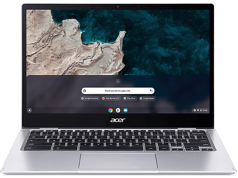 Acer Chromebook Spin Cp513-1H, 13,3", processore Qualcomm Snapdragon SC7 180 Sc7180, Qualcomm Adreno 618, 4 GB, 64 GB eMMC, Argento Notebook