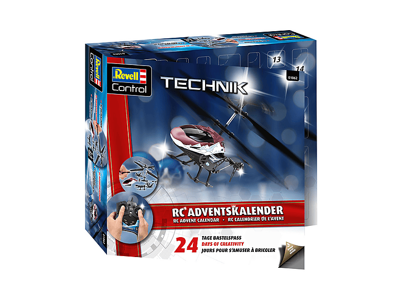 Revell Control Technik: 01062 Adventkalender RC Helicopter zum Basteln für Jungen, Mädchen & Erwachsene ab 10 Jahren; Adventskalender — Foto 2 von 4