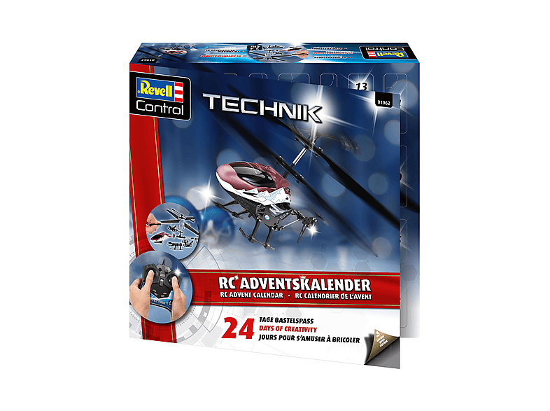 Revell Control Technik: 01062 Adventkalender RC Helicopter zum Basteln für Jungen, Mädchen & Erwachsene ab 10 Jahren; Adventskalender — Foto 3 von 4