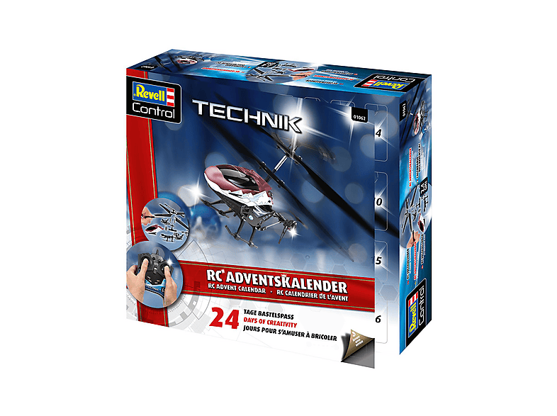 Revell Control Technik: 01062 Adventkalender RC Helicopter zum Basteln für Jungen, Mädchen & Erwachsene ab 10 Jahren; Adventskalender — Foto 4 von 4