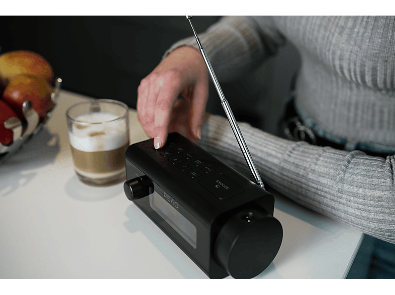 Radio PEAQ PCR 170 DAB+ Szary – zdjęcie 2