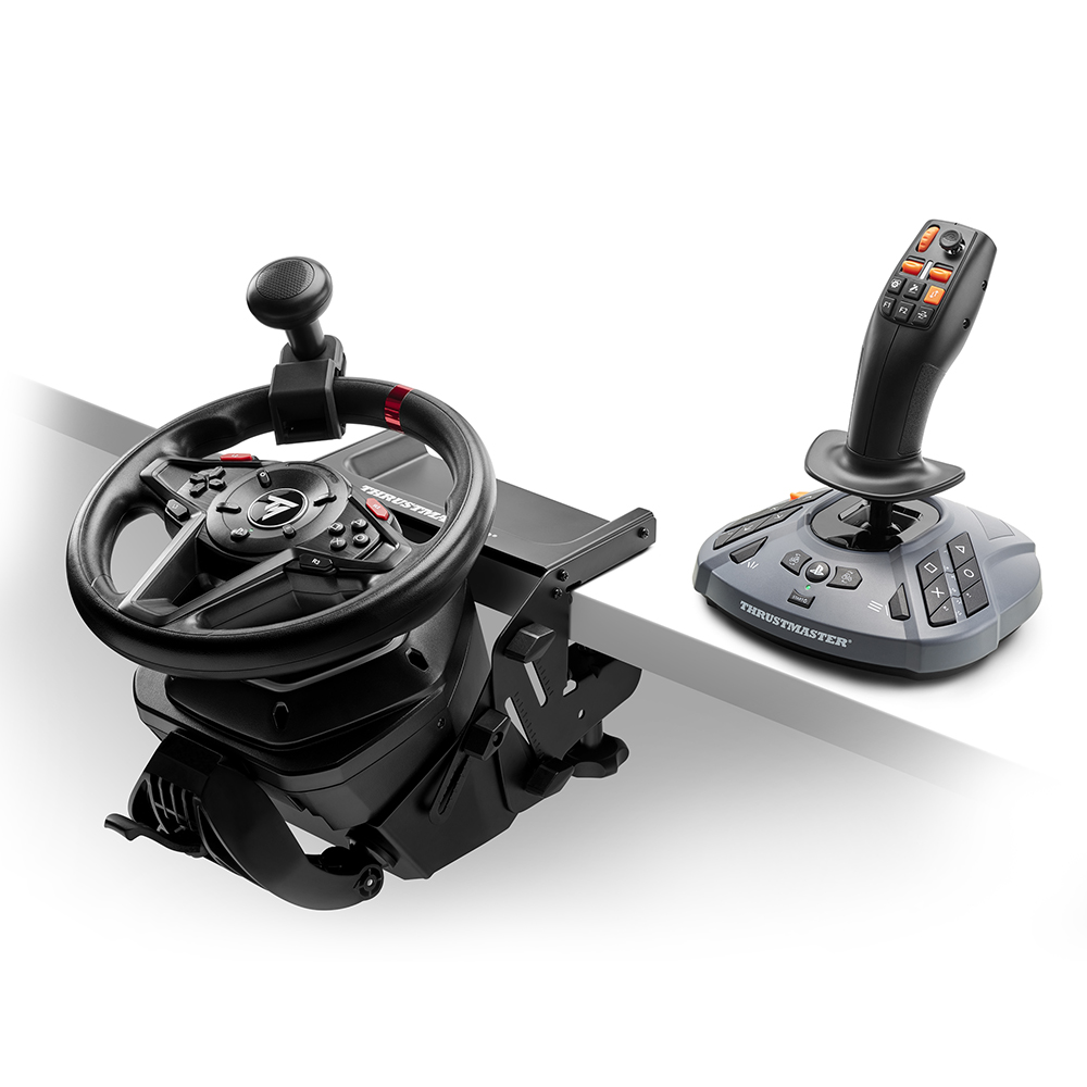 Joystick-Controller mit Abmessungen in mm und Zoll.