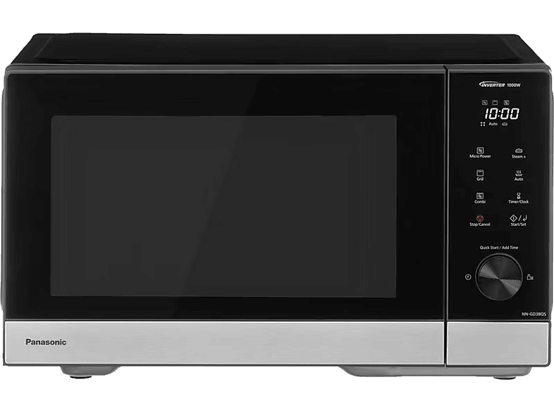 PANASONIC NN-GD38QSWPG, Mikrowelle mit Grillfunktion (1000 W, Grillfunktion)