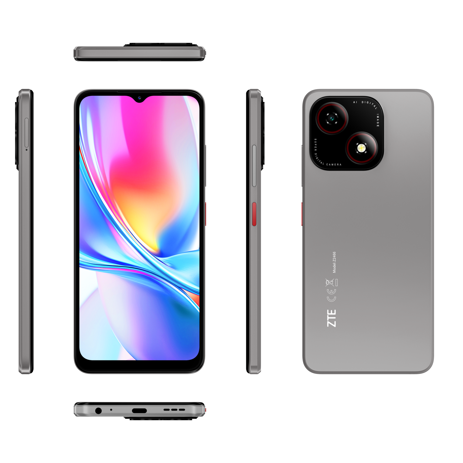 ZTE Blade A35e 2GB RAM 64GB ROM | 64 GB Zilver Grijs | MediaMarkt