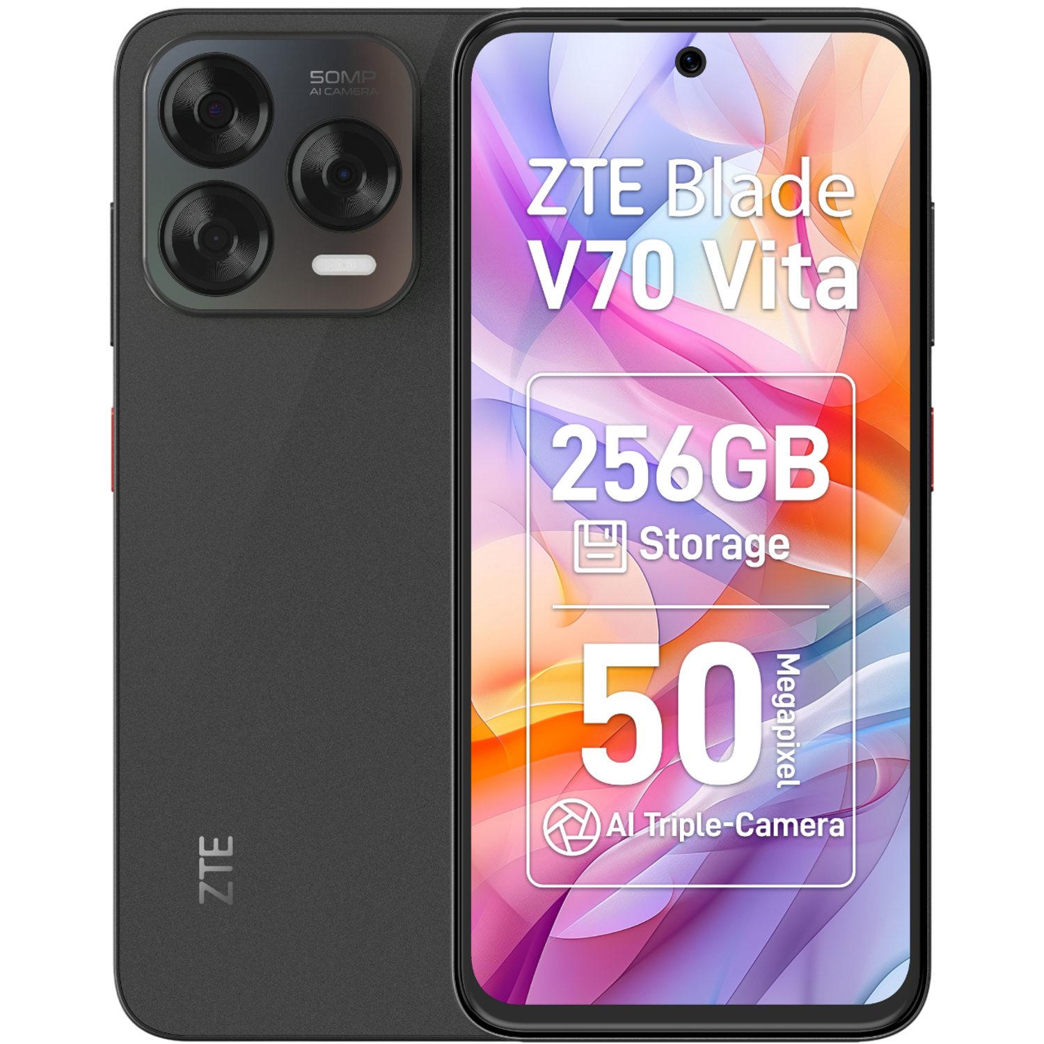 Zte Blade V70 Vita 4gb Ram 256gb Rom - 256 Gb Stone Grijs