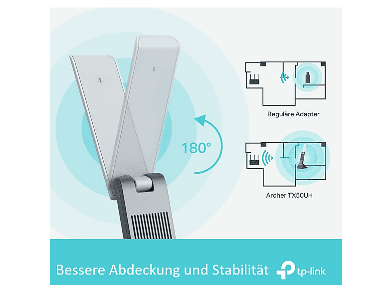 TP-LINK Archer TX50UH (AX3000) drahtloser USB-Adapter — Foto 4 von 5