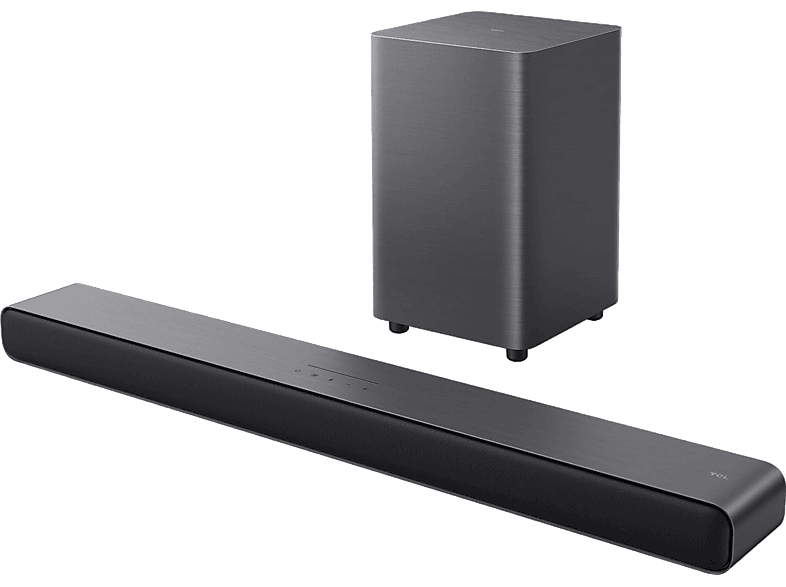 TCL S55HE, Bluetooth, Inalámbrico, 220W, 2.1 Canales, Dolby Atmos, 5 teclas táctiles, LED, Titanio Oscuro