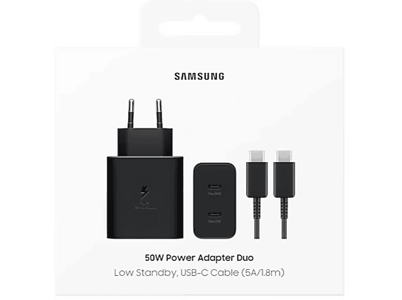 SAMSUNG EP-T5020X Type-C Kablolu Hızlı Şarj Cihazı (50W) Siyah