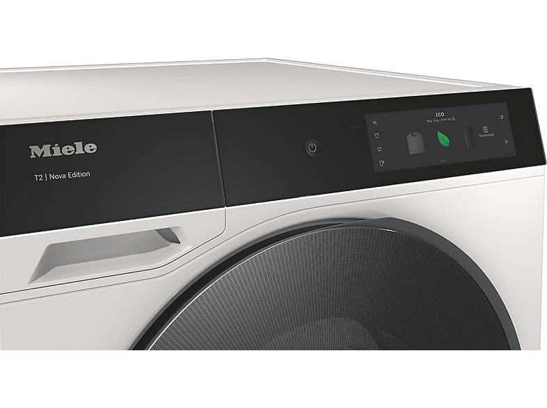 Secadora bomba de calor - Miele TQ 1000 WP, 9 kg, 22 Programas, Display Táctil, QuickPowerDry, SteamCare, Blanco loto – imagen 3