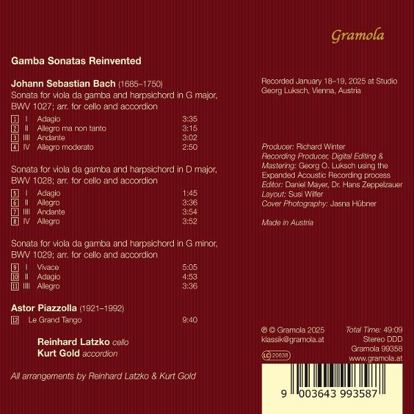 Notenblatt mit Text über Johann Sebastian Bach.
