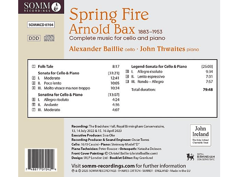 Thumbnail - Thwaites,John/Baillie,Alexander - Spring Fire (CD)