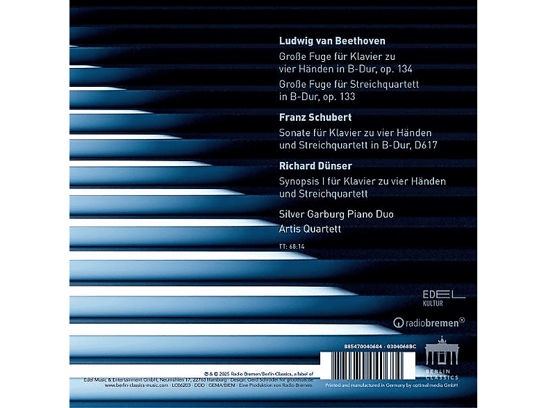 Thumbnail - Silver Garburg Piano Duo - Grosse Fuge (CD)