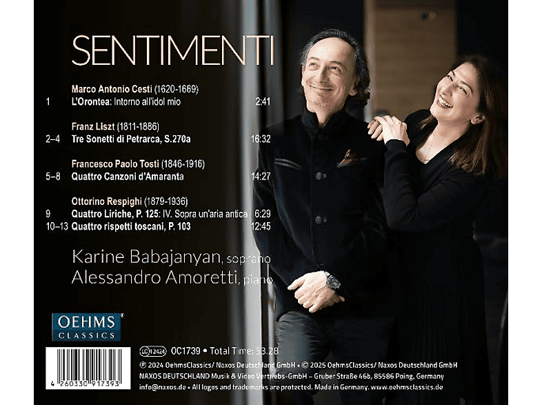 Thumbnail - Amoretti, Alessandro/Babajanyan, Karine - Sentimenti (CD)