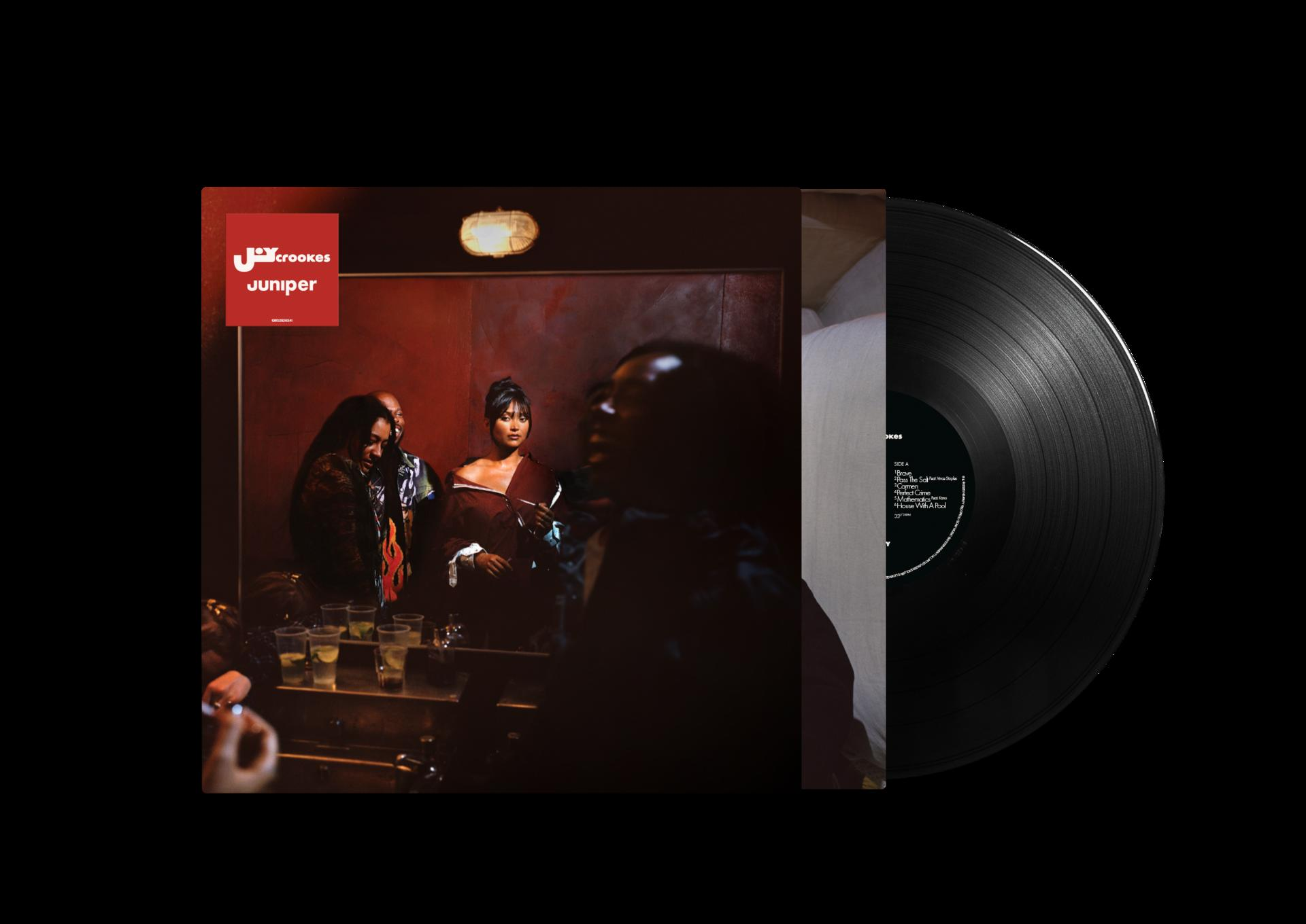 Vinyl-Schallplatte mit Albumcover von Joy Crookes' Juniper.