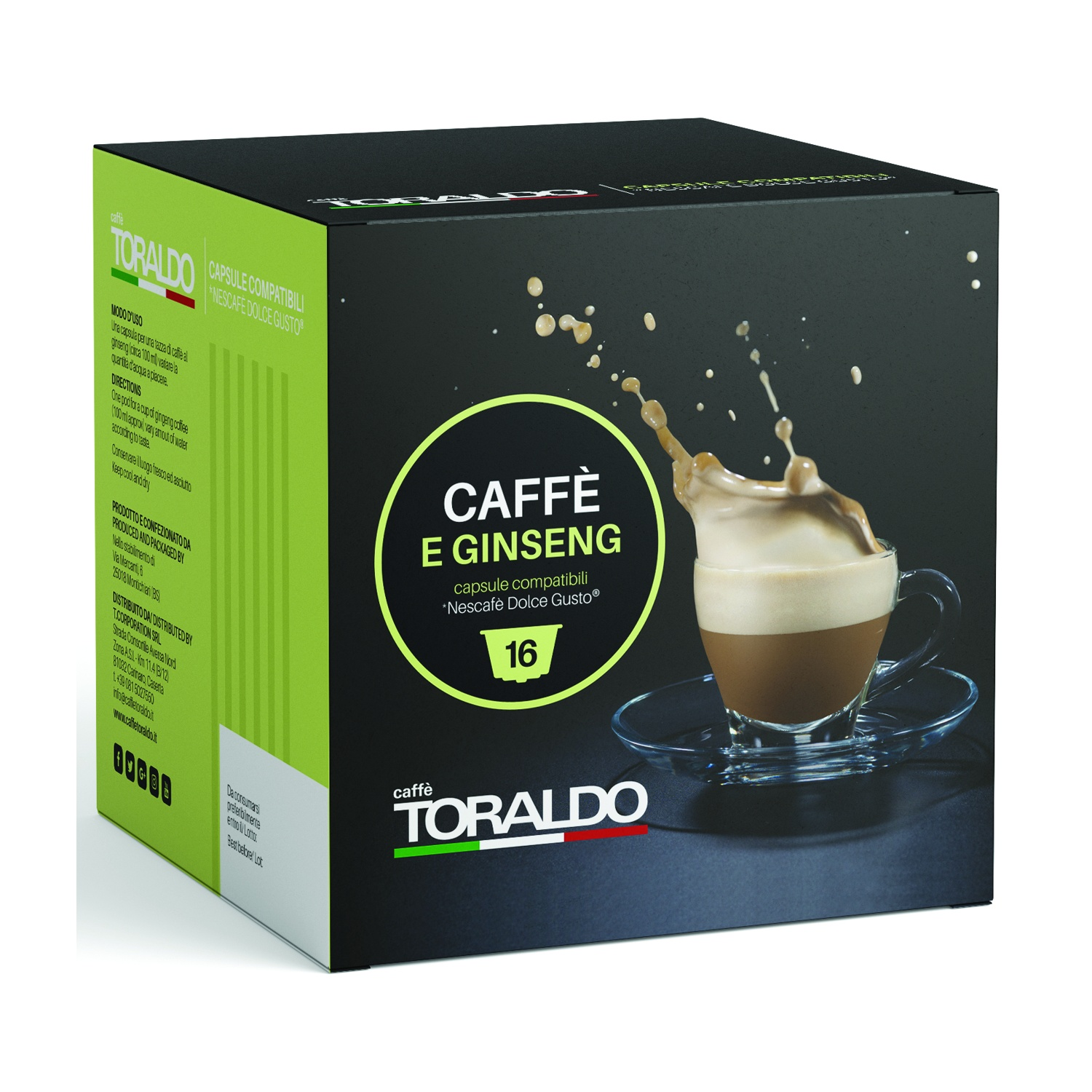 Toraldo Caffè in capsule Dolce Gusto Caffe/Ginseng, Nescaffè dolce gusto