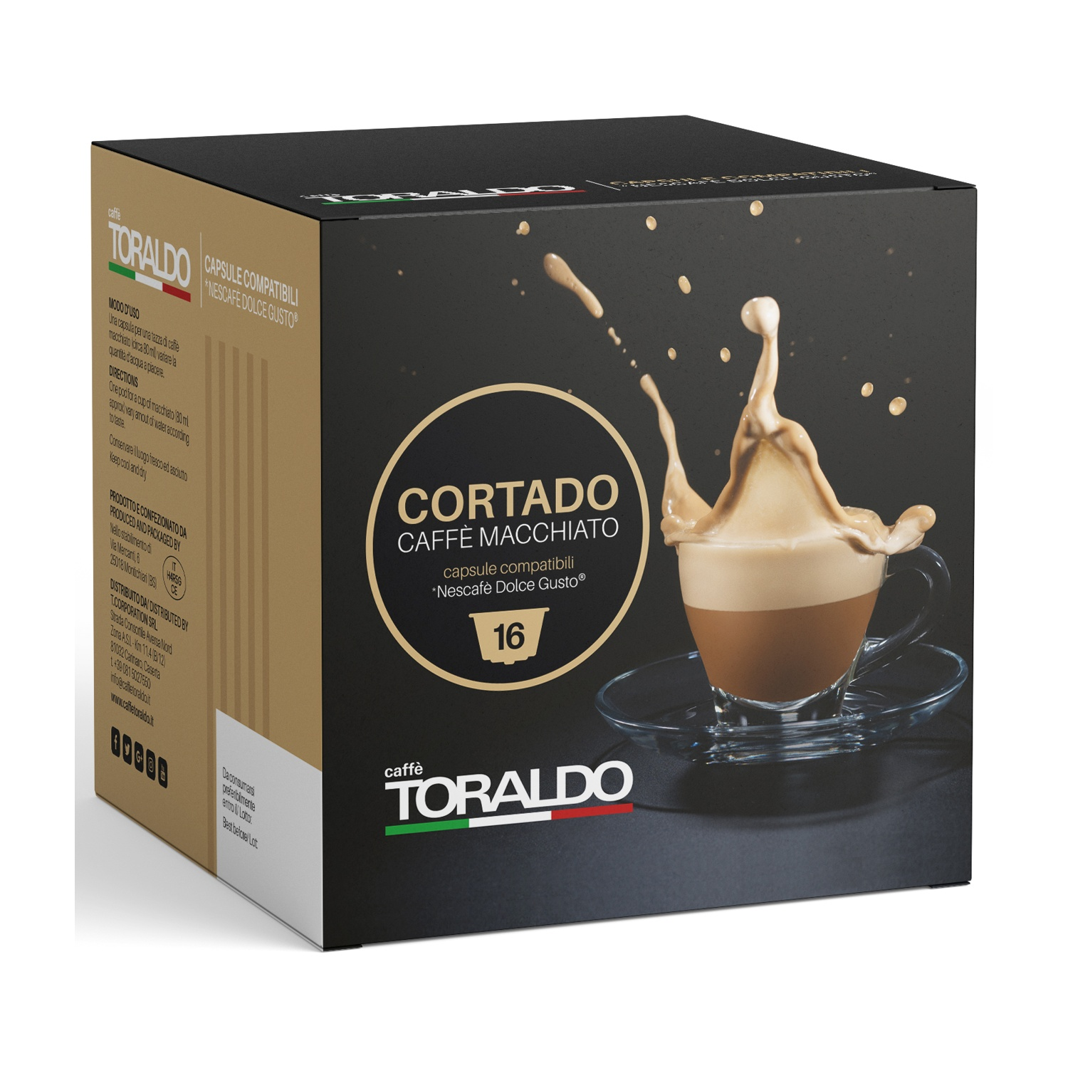 Toraldo Bevanda a base di latte in capsule Dolce Gusto Cortado, Nescaffè dolce gusto
