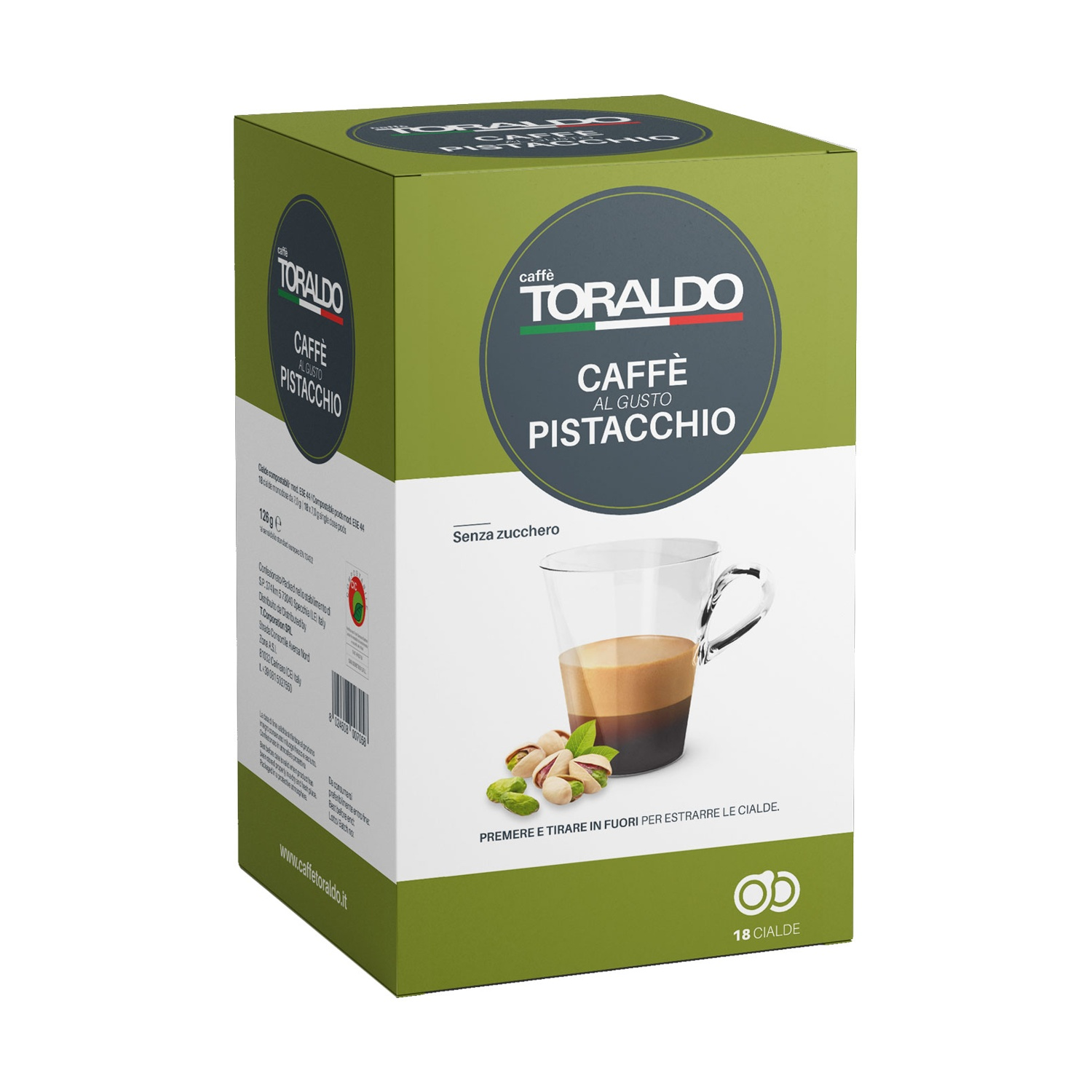 Toraldo Caffè in cialde E.s.e Caffe E Pistacchio