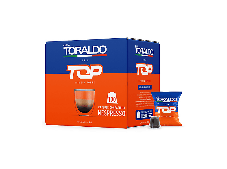 Toraldo Caffè In Capsule Linea Top Forte Nesp 100C, Nespresso Original