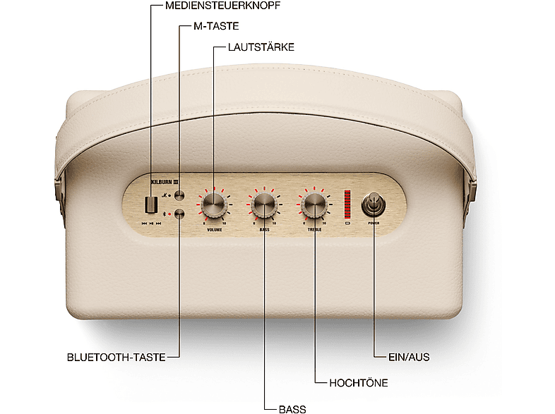Marshall Kilburn III, Cream; Bluetooth Lautsprecher — Foto 5 von 5
