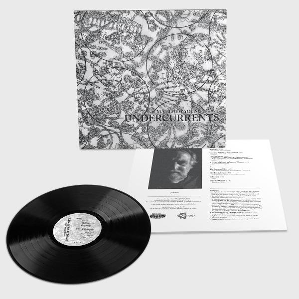Vinylplatte mit Hülle. Schwarze Scheibe, Album-Artwork: Matthew Young, Undercurents.