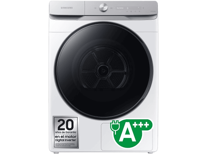 Samsung Bespoke AI DV16DG8600BWU3, 16 Kg, 21 programas, Dry, Clase C, Blanco