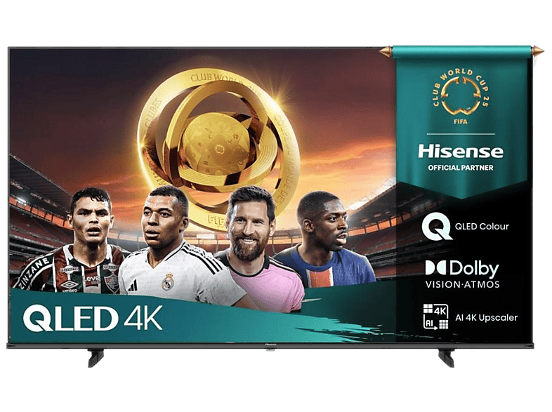 Telewizor QLED HISENSE 50E7Q 50" 4K VIDAA Smart OS Al Upscaler Czarny