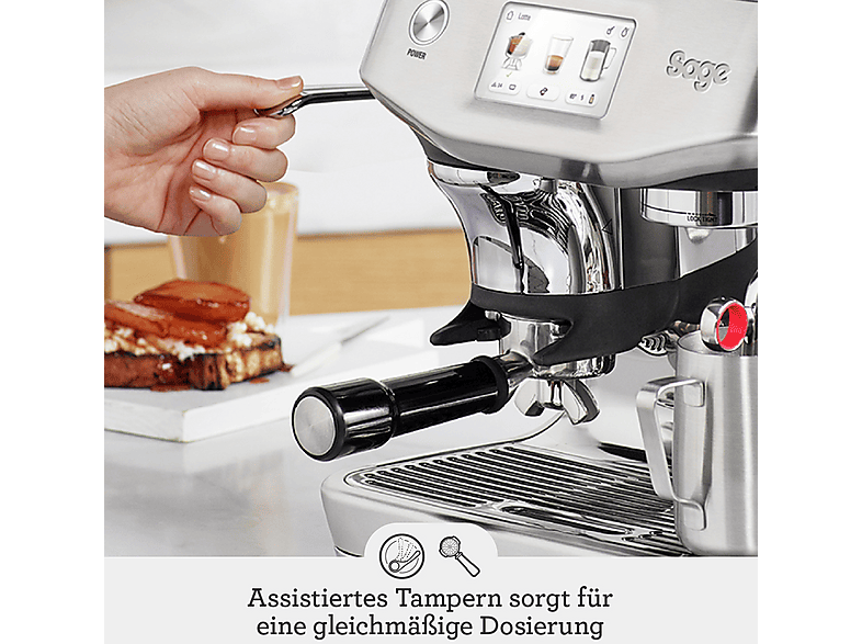 Sage SES 882BSS Barista Touch Impress Cold Kaffeevollautomat (Gebürstetes Edelstahlgrau, Präzisionsmahlwerk von Baratza®, 1700 Watt, 9 bar) — Foto 3 von 5