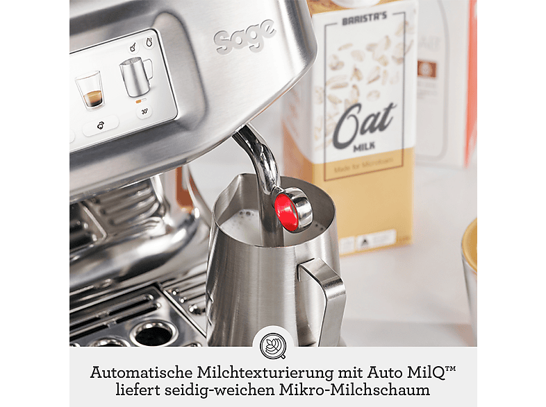 Sage SES 882BSS Barista Touch Impress Cold Kaffeevollautomat (Gebürstetes Edelstahlgrau, Präzisionsmahlwerk von Baratza®, 1700 Watt, 9 bar) — Foto 4 von 5