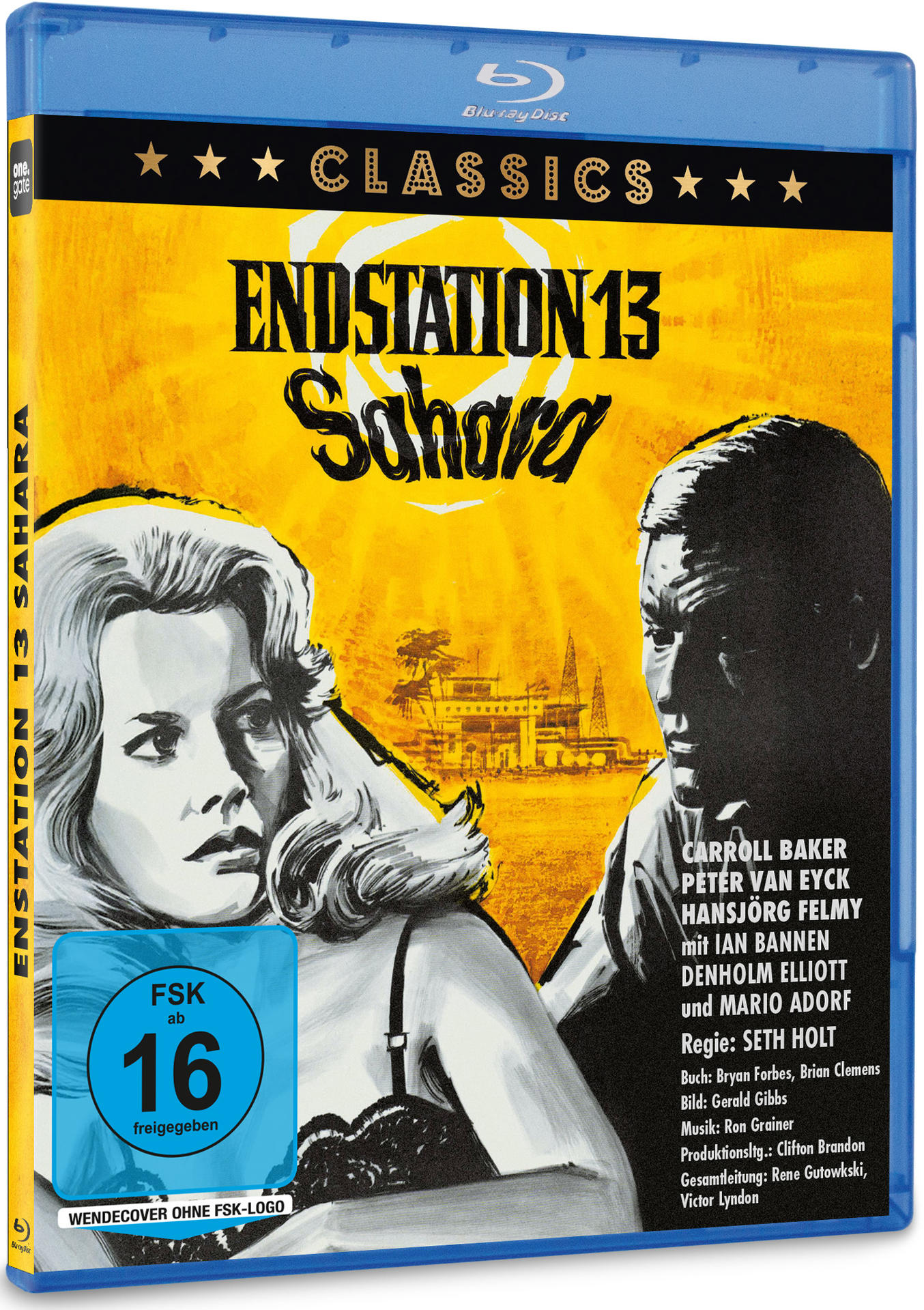 Filmcover mit Frau und Mann, Titel ENDSTATION 13 Sahara, Blu-ray Disc.