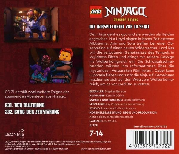 Eine CD-Hülle mit Text und Bildern. Der Umschlag ist auf Deutsch.