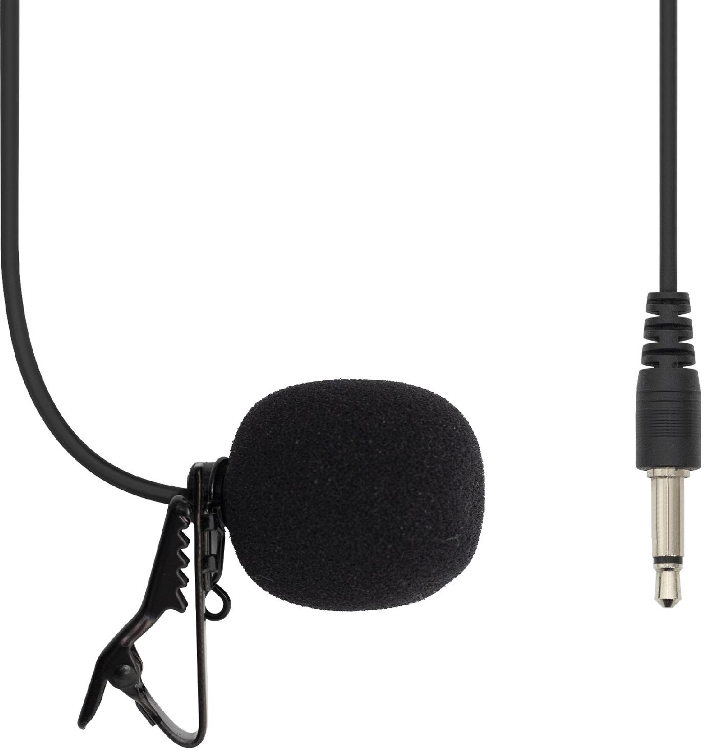 Egy kis mikrofon csipesszel és jack csatlakozóval.