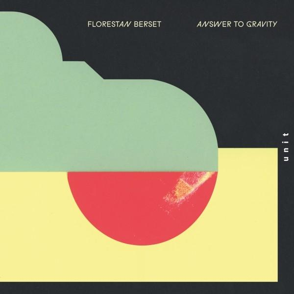 Abstraktes Albumcover mit geometrischen Formen.