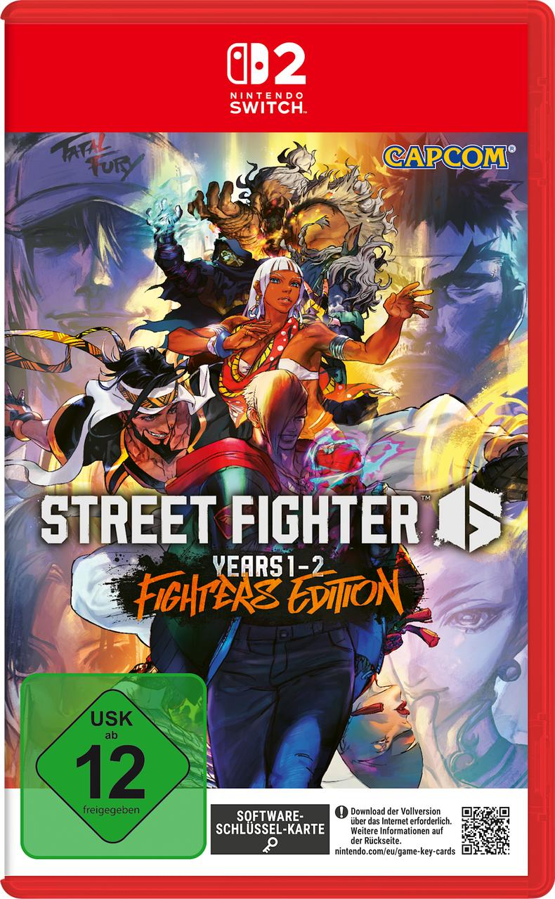 Nintendo Switch-Spielbox, Street Fighter Years 1-2 Fighters Edition. Ein Spielcover mit mehreren Charakteren.