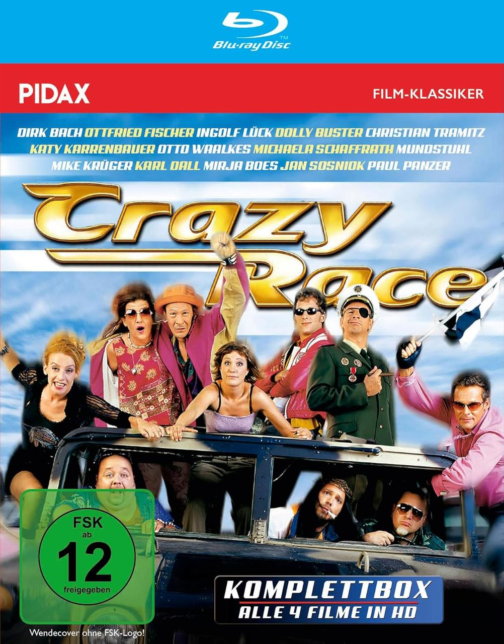 DVD-Cover, Film, Gruppe von Menschen im Auto.