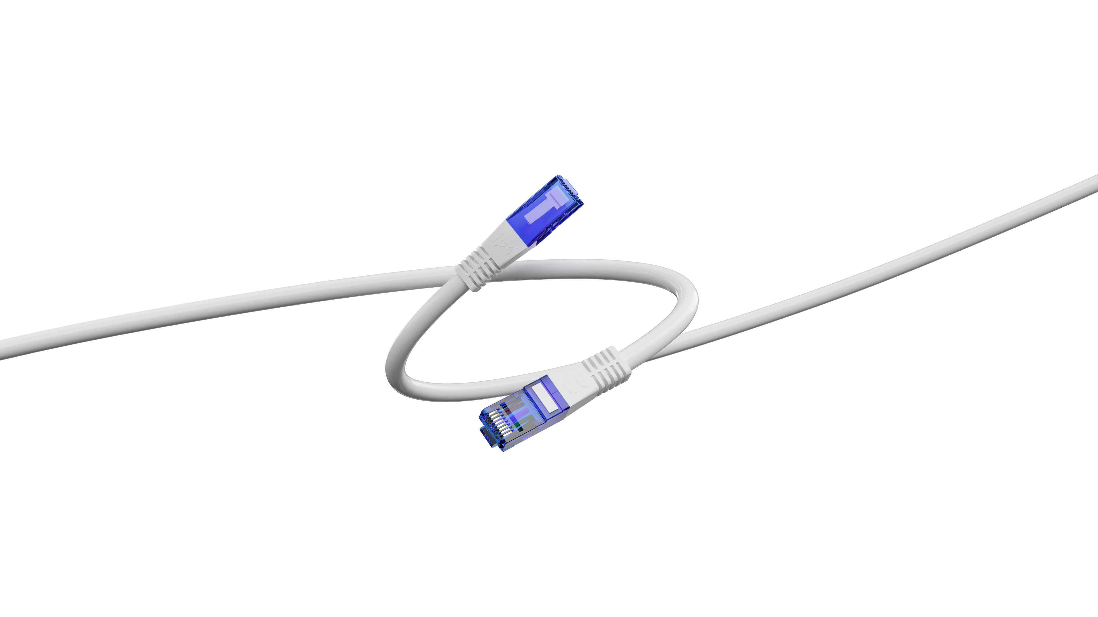 ISY RJ-45 Patchkábel, CAT6a, S/FTP, 3 méter, fehér (IPC-1030)