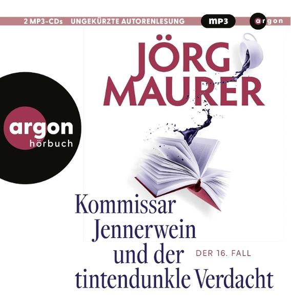Hörbuchcover mit Buch, Tinte und Text auf Deutsch.