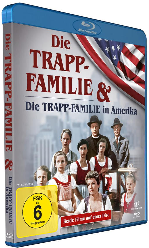 Blu-ray-Hülle mit einem Filmplakat mit Schauspielern und einem US-Flaggen-Design.