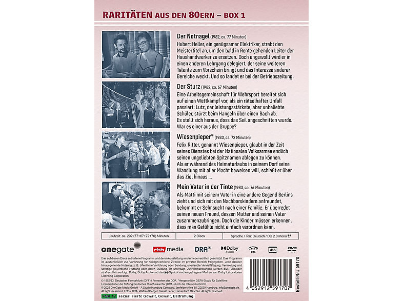 Thumbnail - Raritäten aus den 80ern - Box 1 DVD
