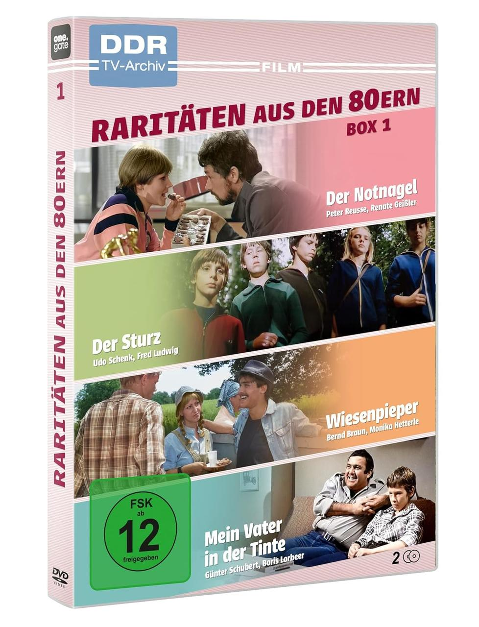 DVD-Box-Set mit mehreren Filmcovern. Text auf Deutsch. Zeigt Szenen aus Filmen der 80er Jahre.
