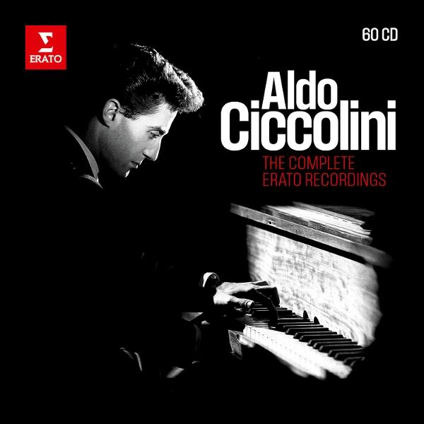 Albumcover. Ein Mann spielt Klavier. Titel: Aldo Ciccolini.