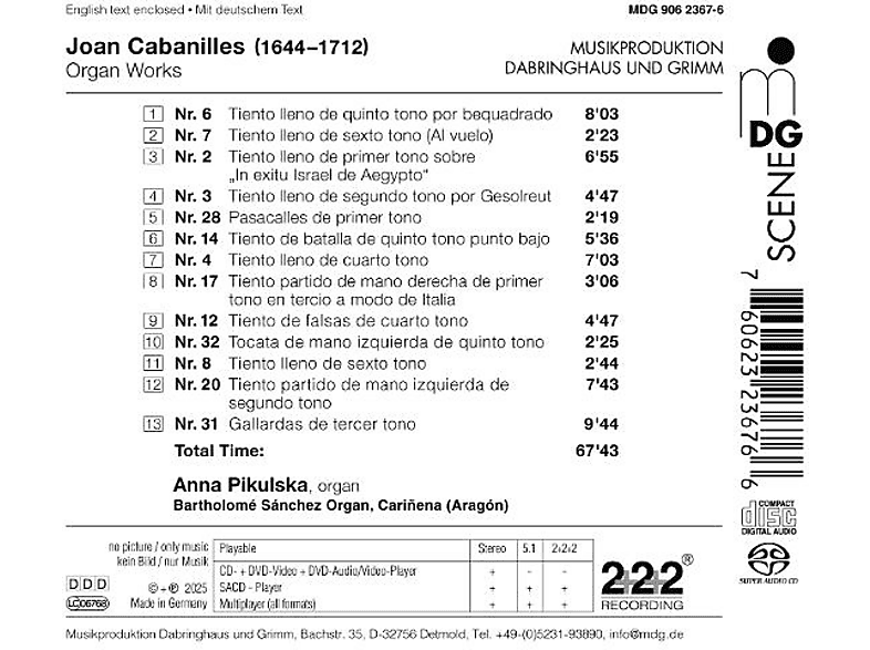 Thumbnail - Anna Pikulska - Organ Works (SACD Hybrid)