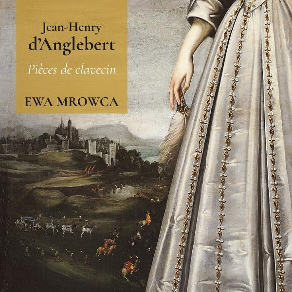 Albumcover mit einer Frau in einem Kleid und einem Landschaftsgemälde.